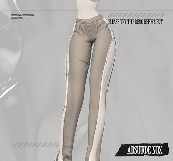 Absurde Nox - Jogging Fendu // Silver