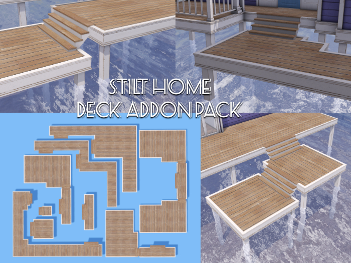 Ebby's ~ Stilt Home Deck Addon Pack