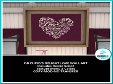 DB CUPID'S DELIGHT LOVE WALL ART add me