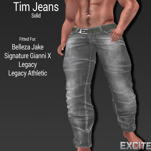 Excite Tim Jeans Solid