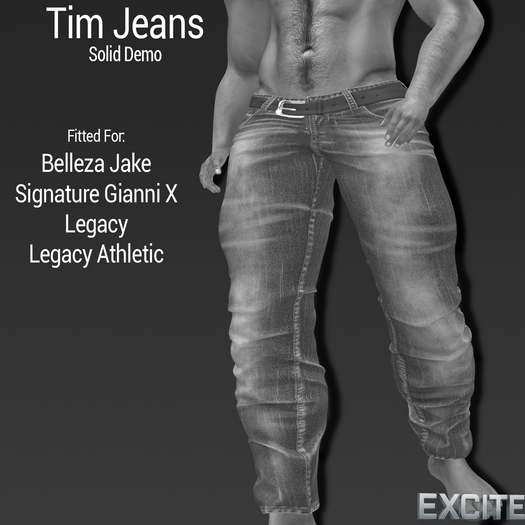 Excite Tim Jeans Solid Demo