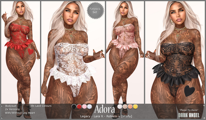 Dark Angel : Adora Set - Fatpack [Legacy - Lara X - Reborn|Waifu]