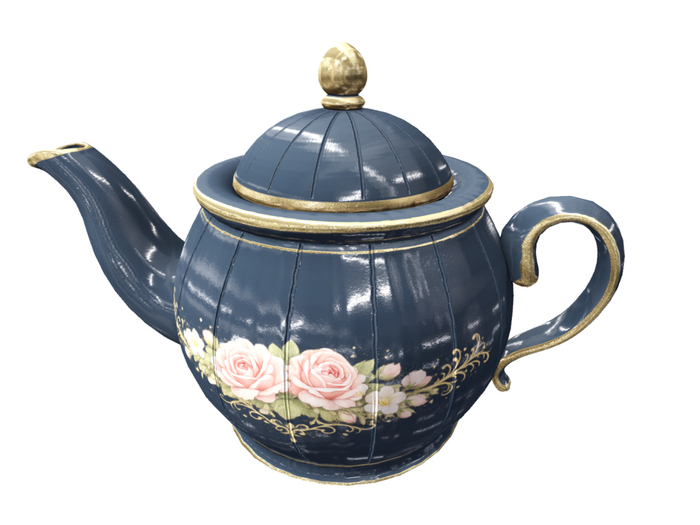 03 Midnight Rose Teapot