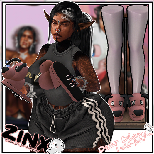 !#\\ `ZINX // Courage Slippers