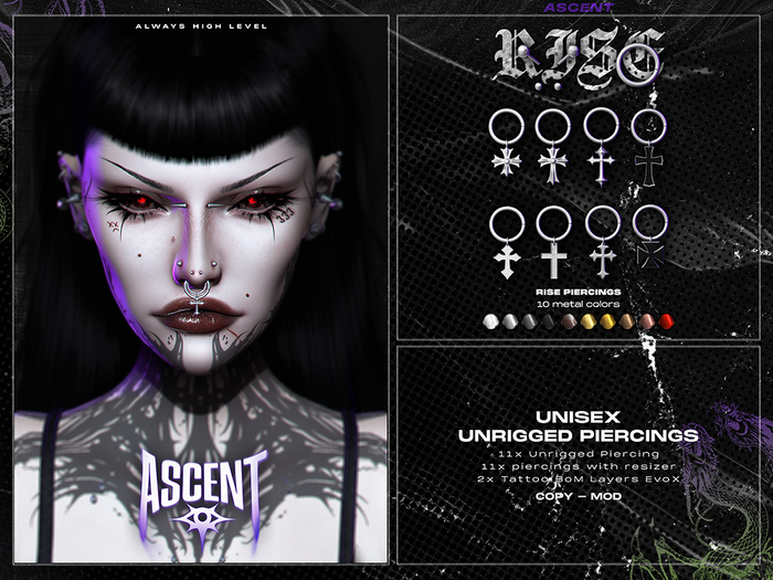 ASCENT - Rise Piercings 2.0