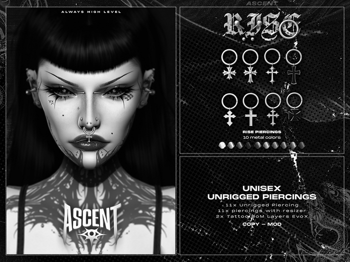 ASCENT - DEMO Rise Piercings 2.0
