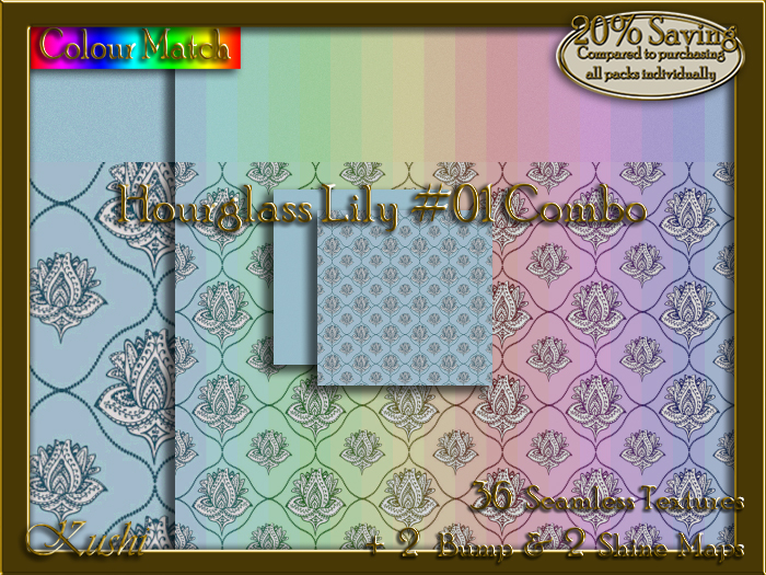 Hourglass Lily #01 COMBO Texture Bundle