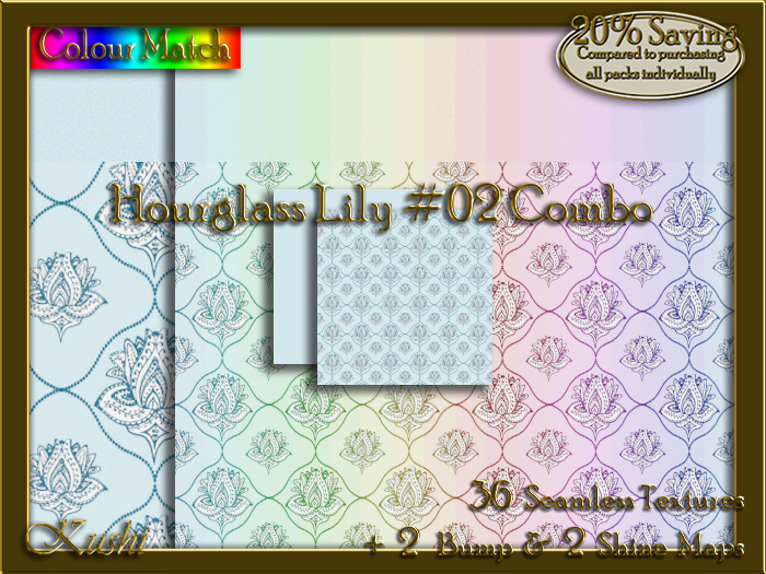 Hourglass Lily #02 COMBO Texture Bundle