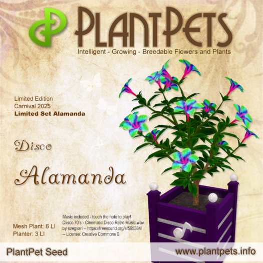PlantPet Seed [Alamanda *Disco*] (Limited)