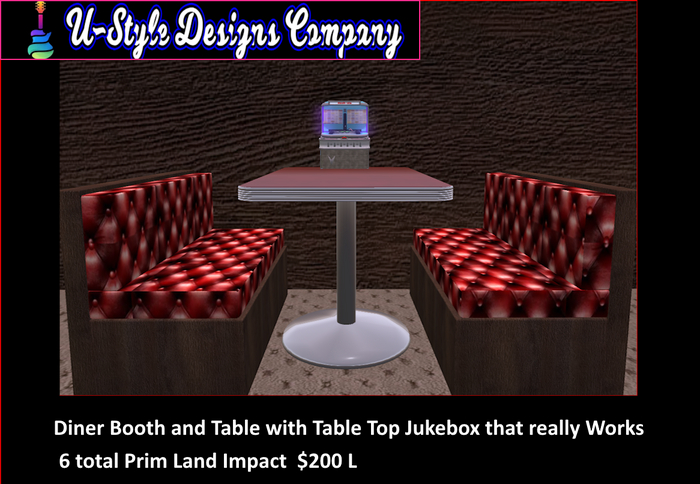 Diner Booth with Jukebox