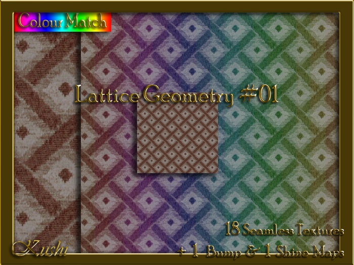 Lattice Geometry #01 Texture Pack
