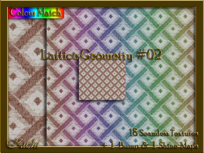 Lattice Geometry #02 Texture Pack