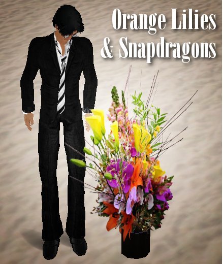 Orange Lilies and Snapdragons (Mod)
