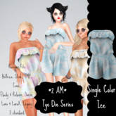 *2 AM* Tye Die Romper Series - Ice