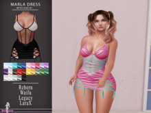 Marla Dress With Hud B1
