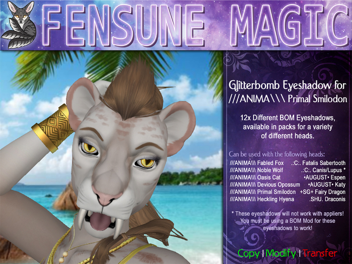 .:FM:. Anima Smilodon Glitterbomb Eyeshadow Set