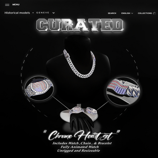 "CURATED Chrome Cuban Set