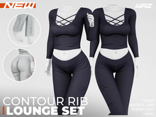 WAZ - Contour Rib Lounge Set (Ink)
