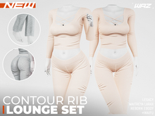 WAZ - Contour Rib Lounge Set (Ivory)