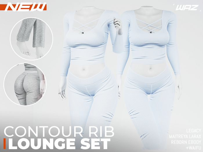 WAZ - Contour Rib Lounge Set (Linen)