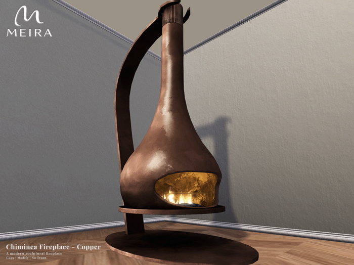 Meira Chiminea Fireplace - Copper