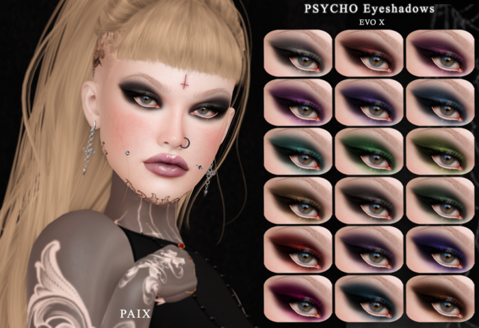 [PAIX] Psycho Eyeshadows - [Fatpack]