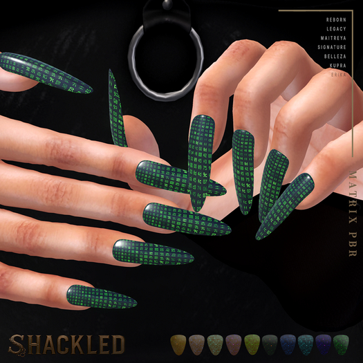 SHACKLED - Matrix PBR [Almond Nails]