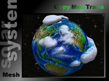 Earth, comicstyle planet, mesh, fullperm