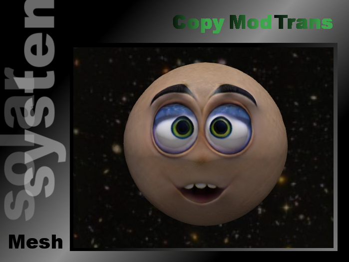 Moon, comicstyle, mesh, fullperm