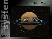 Saturn, comicstyle planet, mesh, fullperm