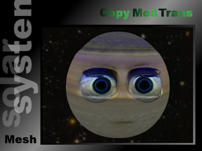 Uranus, comicstyle planet, mesh, fullperm