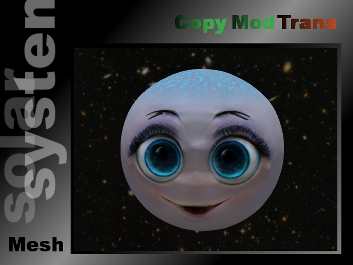 Venus, comicstyle planet, mesh