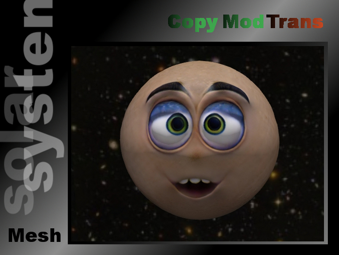 Moon, comicstyle, mesh