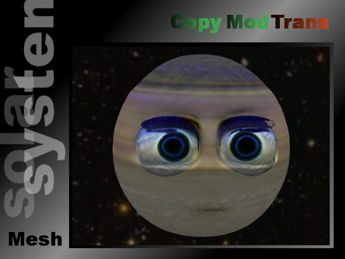 Uranus, comicstyle planet, mesh