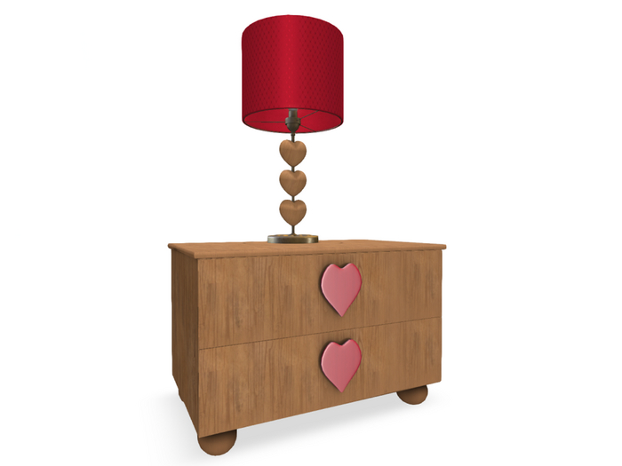06 Table & Lamp - Cupid's Cottage - Magnetic