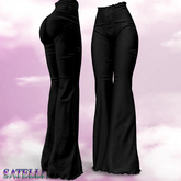 Black Flare Pants NHUMANA
