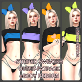 STRIPED SWEATER  OUTFIT-FATPACK