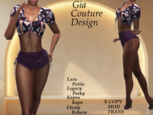 "GCD" Maxine Shorts Outfit Purple