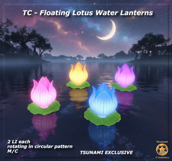 TC - Floating Lotus Water Lanterns