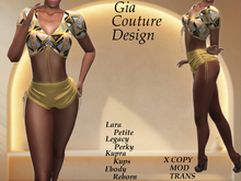 "GCD" Maxine Shorts Outfit Yellow