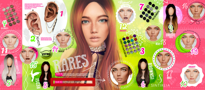 #RARE 3 ---SINTIKLIA - Mix & naturals - RARE