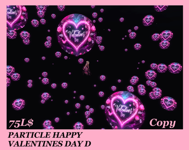PARTICLE HAPPY VALENTINES DAY D
