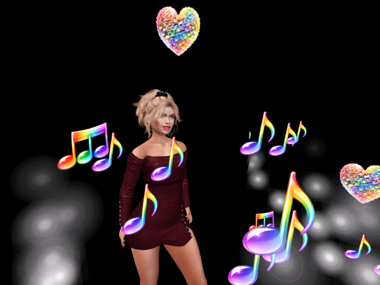 Music Heart with notes