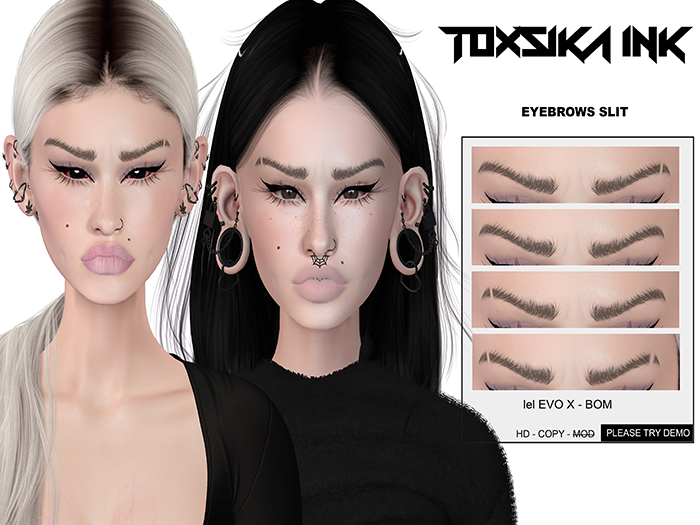 TOXSIKA Ink - Eyebrows Slit +LELUTKA  EVO X / BOM