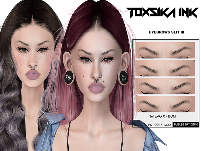 TOXSIKA Ink - Eyebrows Slit lll +LELUTKA  EVO X / BOM