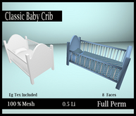 [BB] Mesh- Full Perm- Clasic Baby Crib