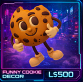 Funny Cartoon Cookie Decor – Copy & Modify Cute Smiling Biscuit Prop | Fun Party Decoration for Second Life