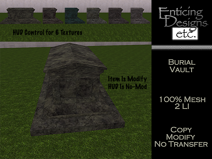 etc. HUD PACK Burial Vault