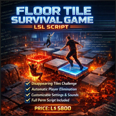 Second Life Floor Tile Survival Game System – Full Permission LSL Script with User Guide | Multiplayer Elimination Platf
