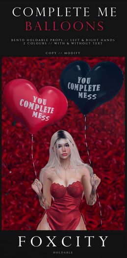 FOXCITY. Complete Me Balloons